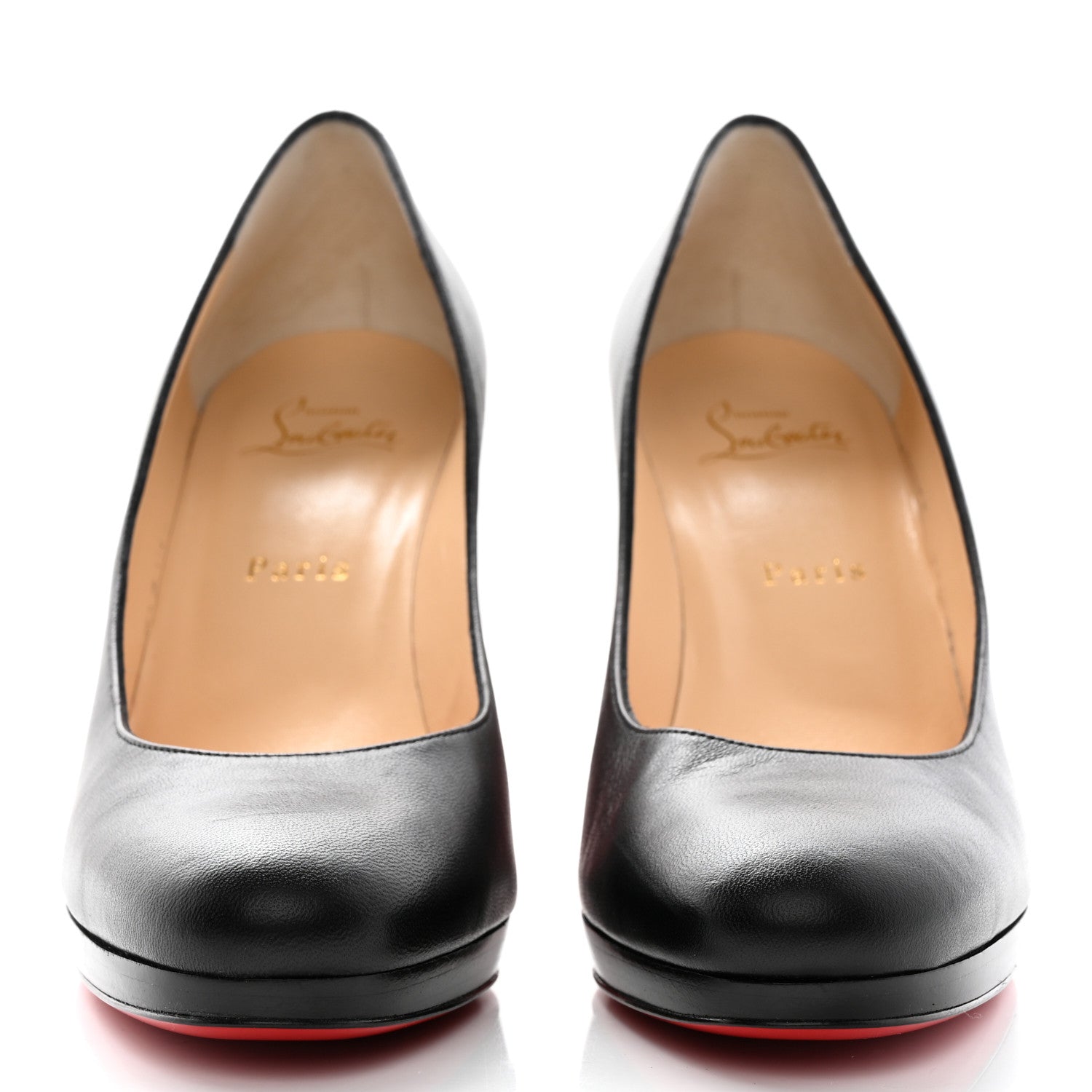 Christian Louboutin Nappa Kabetts 100 Pumps 39 Black Lucido 2 of 10