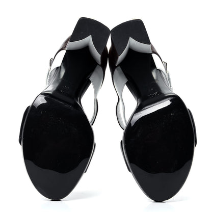 Louis Vuitton Calfskin Monogram Matchmake Cross Sandals 38 Black White 7 of 10