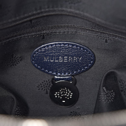 Mulberry Glossy Goatskin Small Del Rey Satchel Midnight 6 of 11