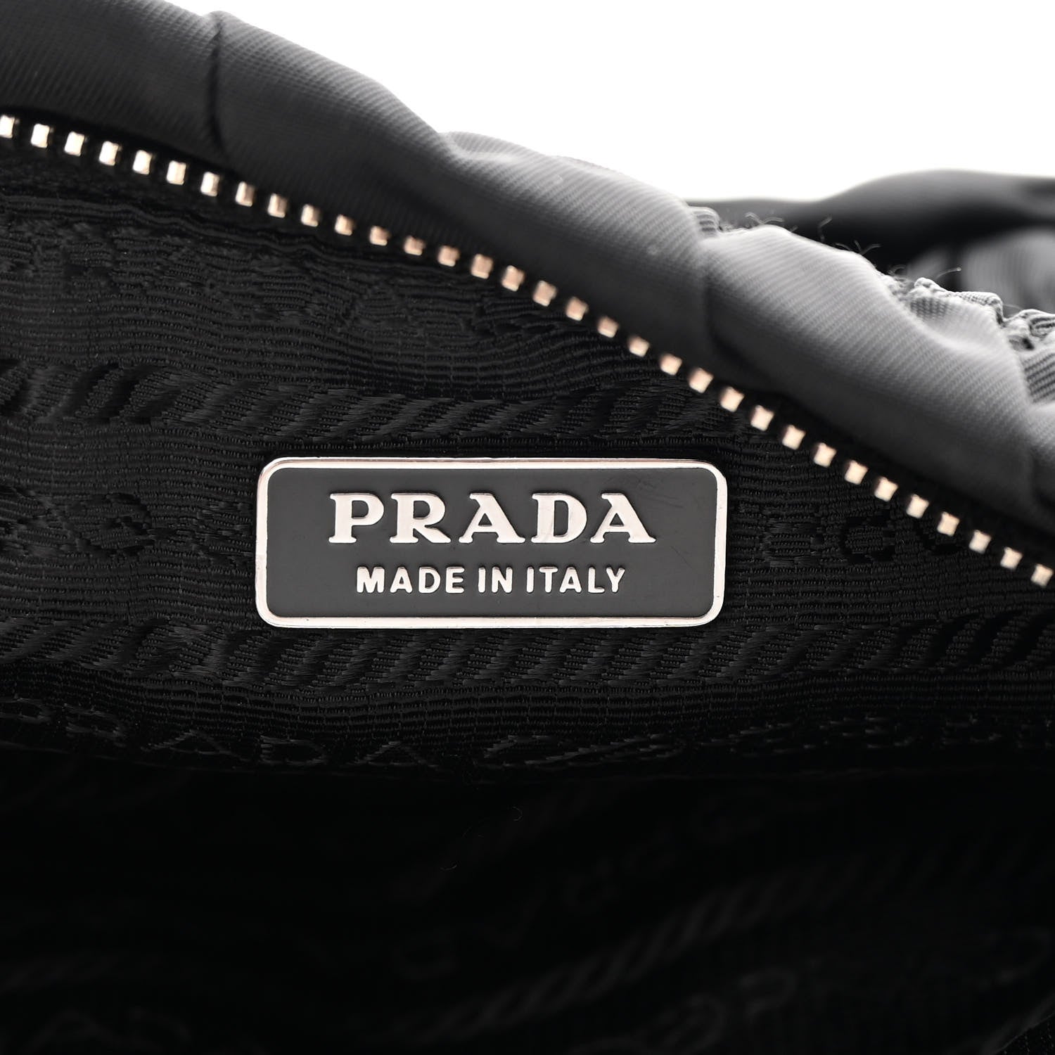 Prada Tessuto Nylon Gaufre Pochette Black 6 of 16