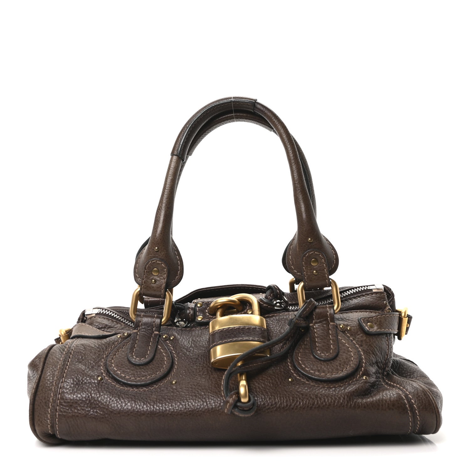 Chloe Calfskin Medium Paddington Satchel Brown 1 of 9