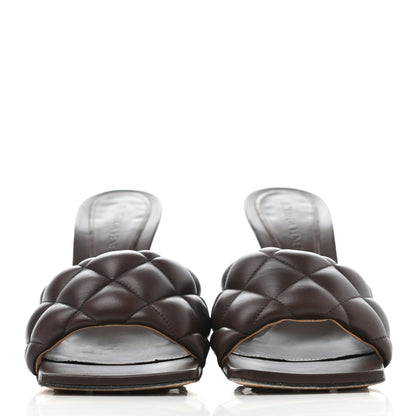 Bottega Veneta Nappa Matelasse Padded Mule Sandals 36.5 Chocolate 2 of 9