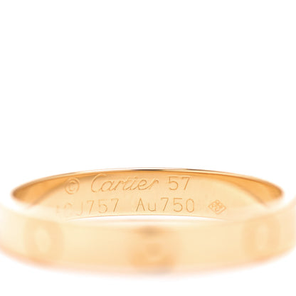 Cartier 18K Yellow Gold 3.5mm LOVE Wedding Band Ring 57 8 4 of 4