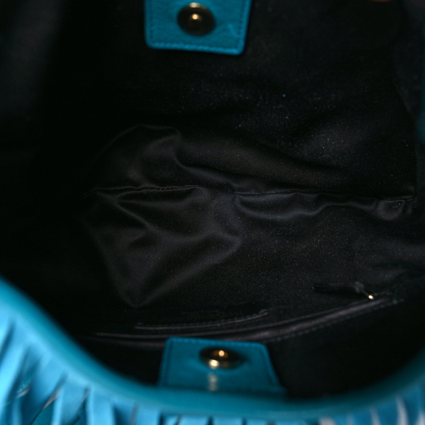 Suede Boheme Fringe Hobo Blue