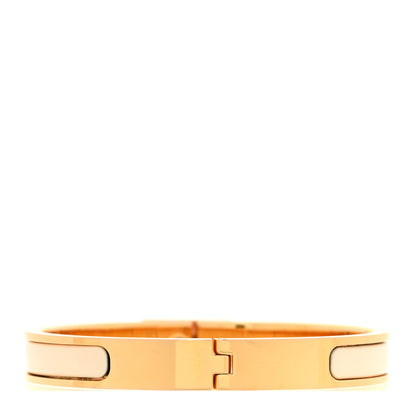 Hermes Enamel Mini Clic Kelly Bracelet Creme 3 of 4