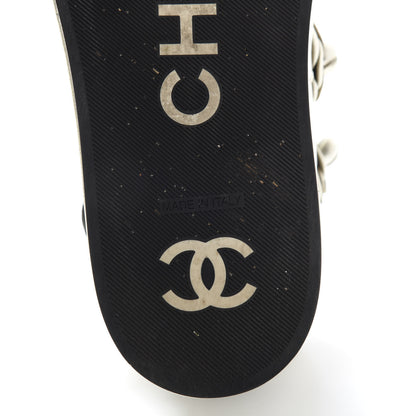 Chanel Metallic Lambskin Camellia High Top Sneakers 39 Gold 9 of 13