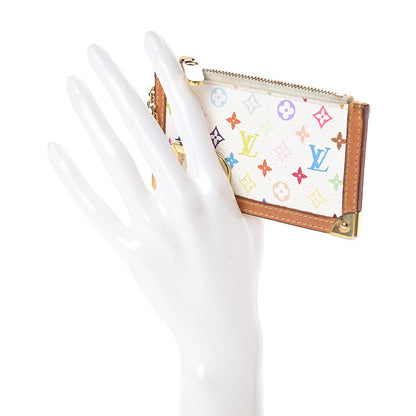 Louis Vuitton Monogram Multicolor Key Pouch White 2 of 6