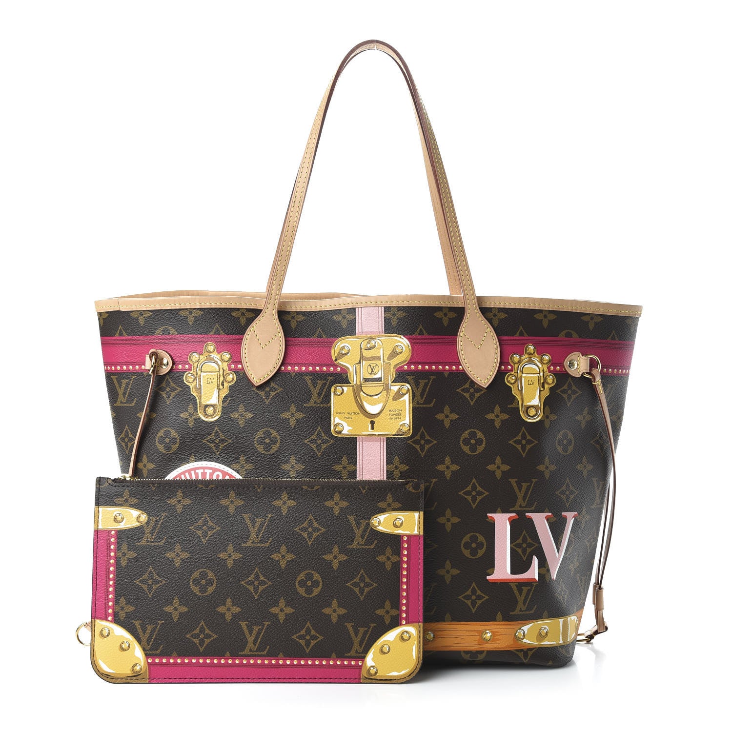 Louis Vuitton Monogram Summer Trunks Neo Neverfull MM 1 of 11