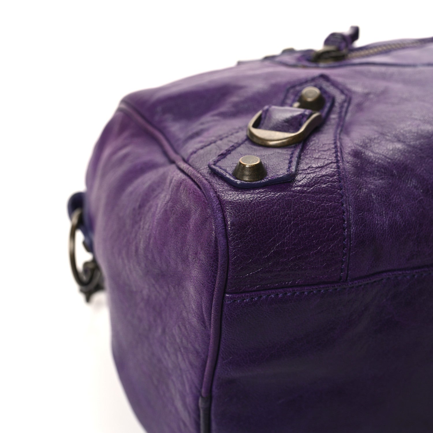 Balenciaga Chevre Classic Hardware Twiggy Eggplant 9 of 14