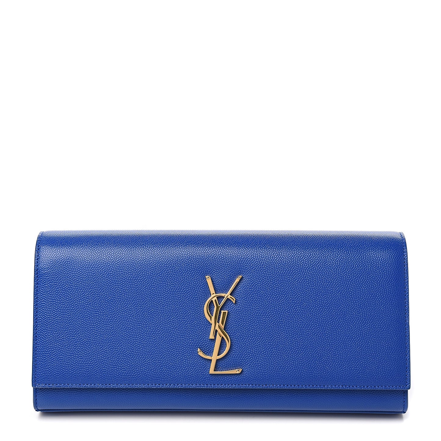 Grain De Poudre Classic Monogram Cassandre Clutch Cobalt