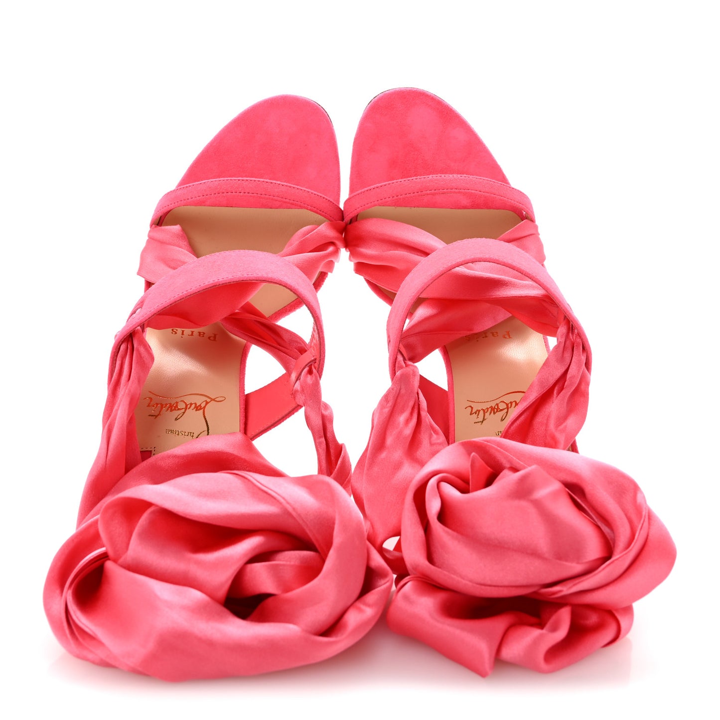 Crepe Foulard Cheville 100 Sandals 37.5 Magnifique