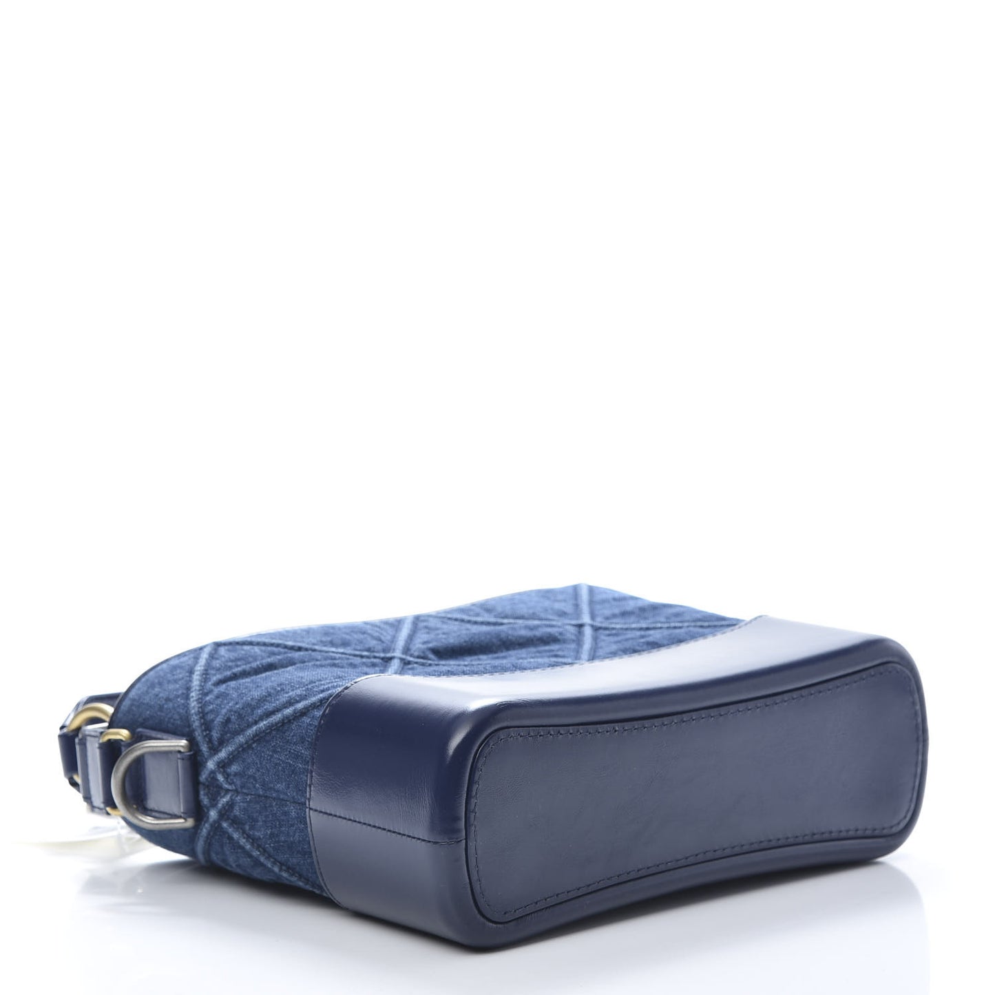 Denim Calfskin Small Gabrielle Hobo Blue