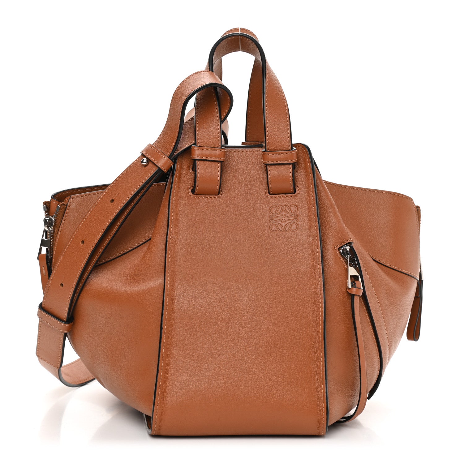 Loewe Grained Calfskin Small Hammock Shoulder Bag Tan 1 of 11