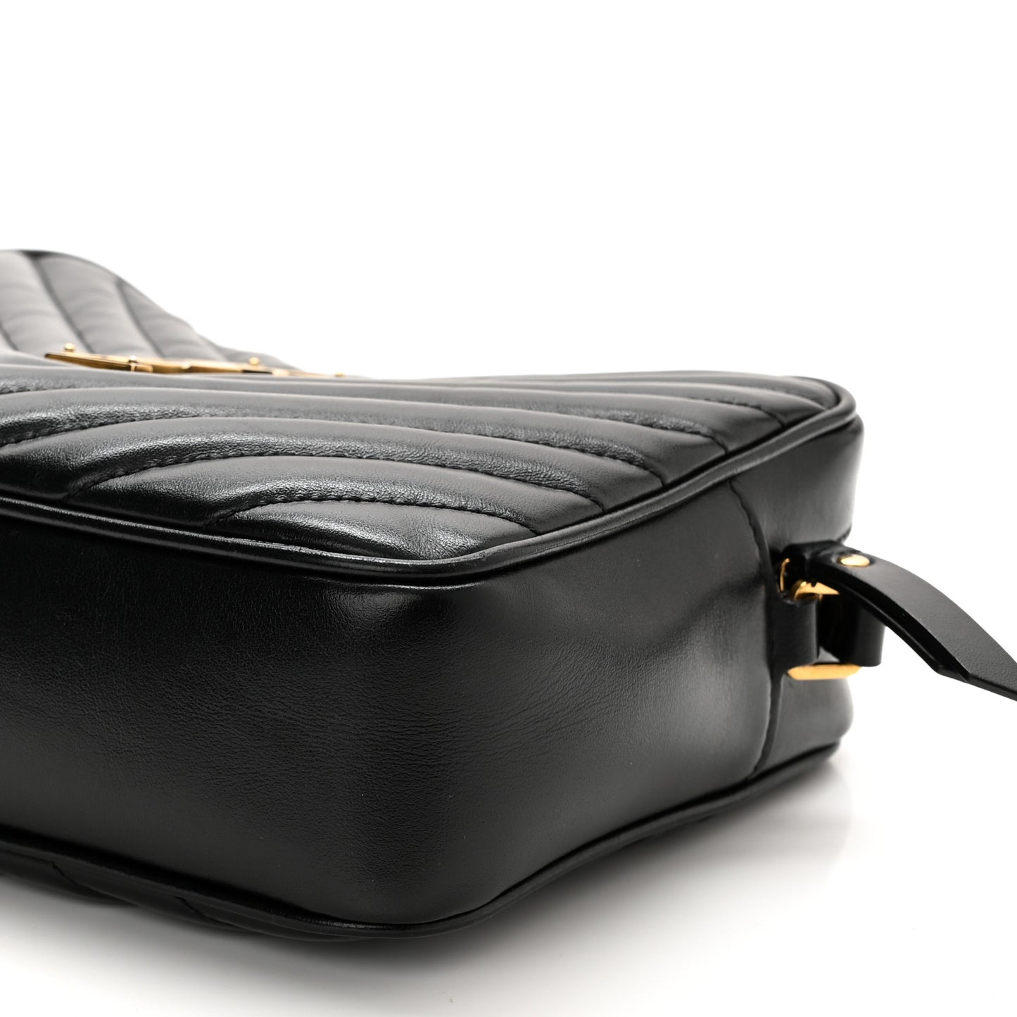 Calfskin Matelasse Monogram Lou Camera Bag Black