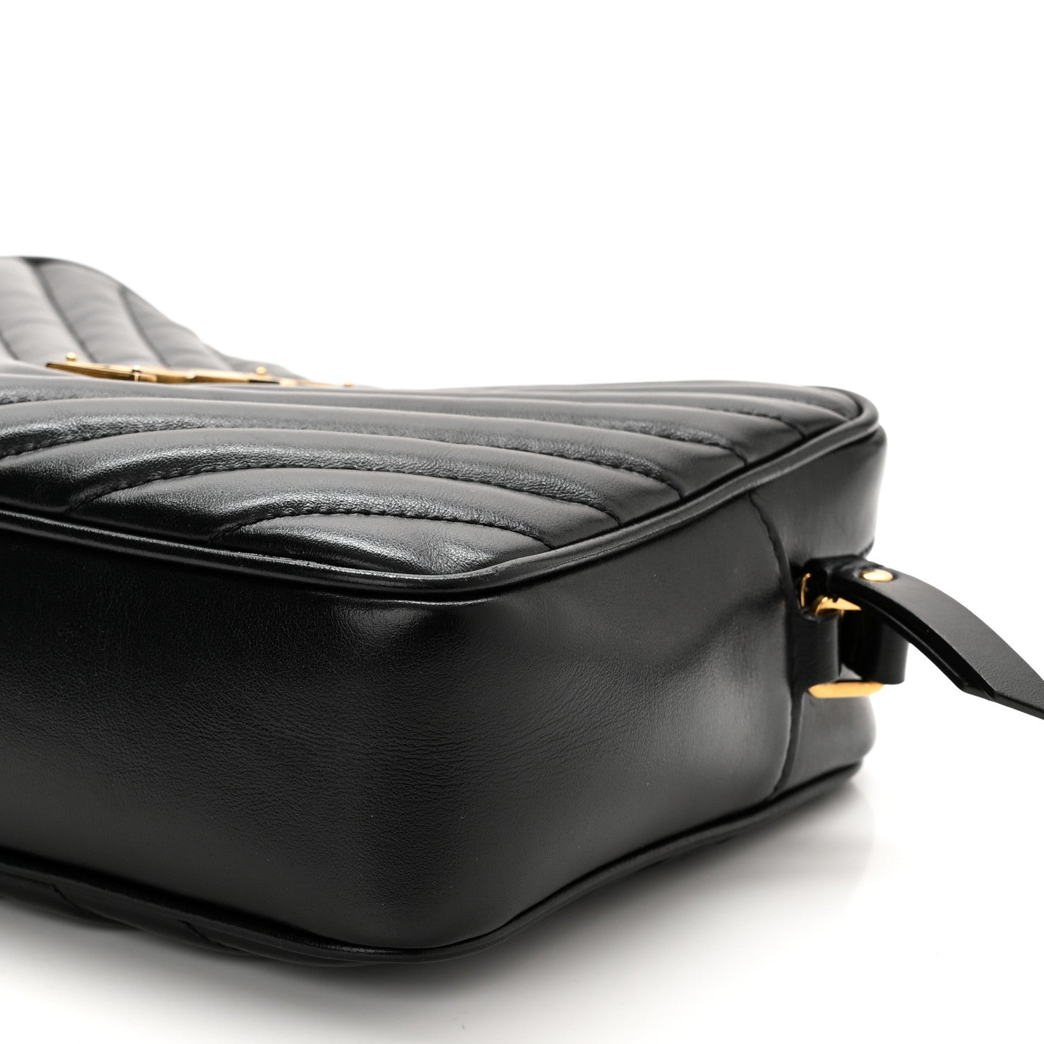 Saint Laurent Calfskin Matelasse Monogram Lou Camera Bag Black 10 of 11