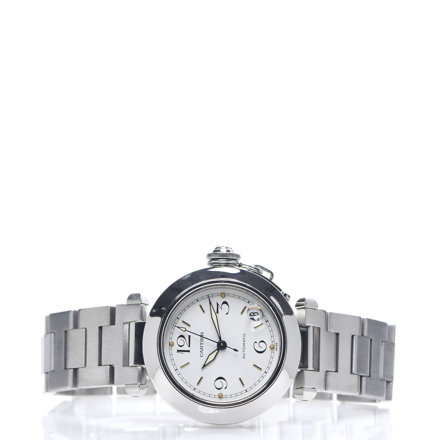 Cartier Stainless Steel 35mm Pasha C Automatic Watch 2 of 6