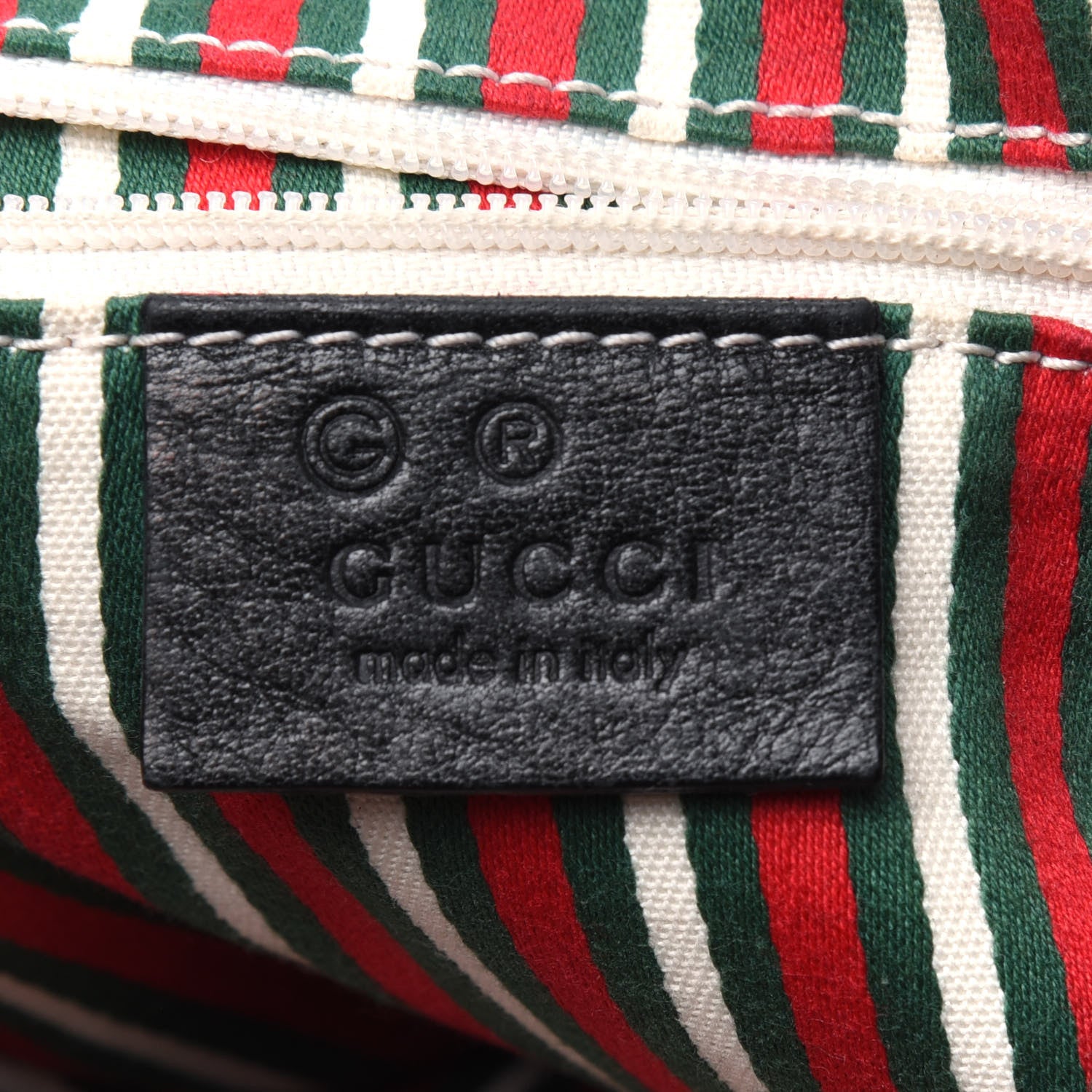 Gucci Denim Monogram Britt Tassel Shoulder Bag Black 6 of 17