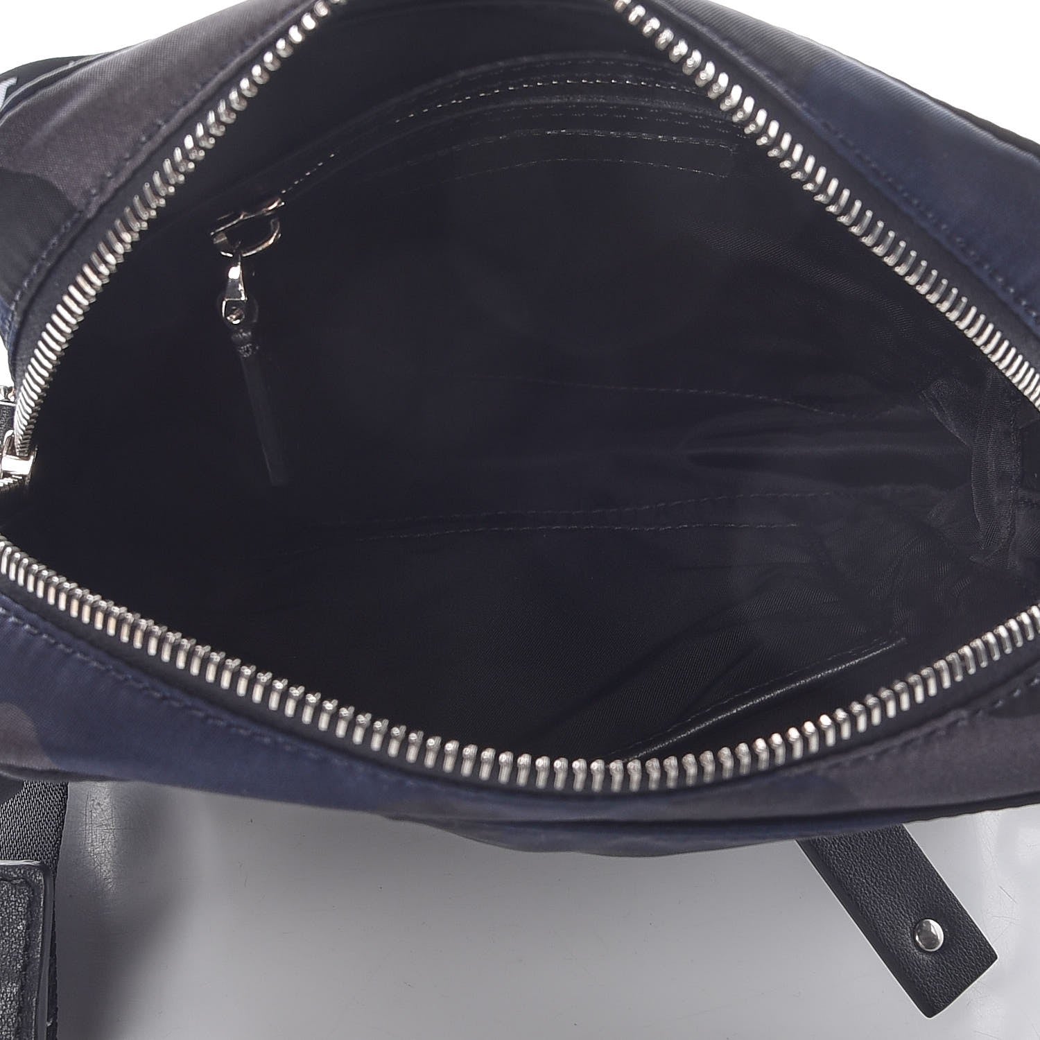 Valentino Garavani Nylon Camouflage VLTN Small Rockstud Shoulder Bag Dark Blue 5 of 7