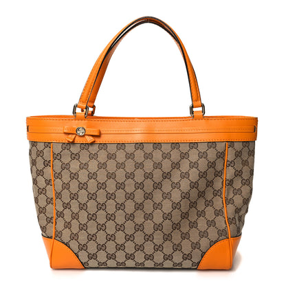 Gucci Monogram Web Medium Mayfair Tote Orange 1 of 10
