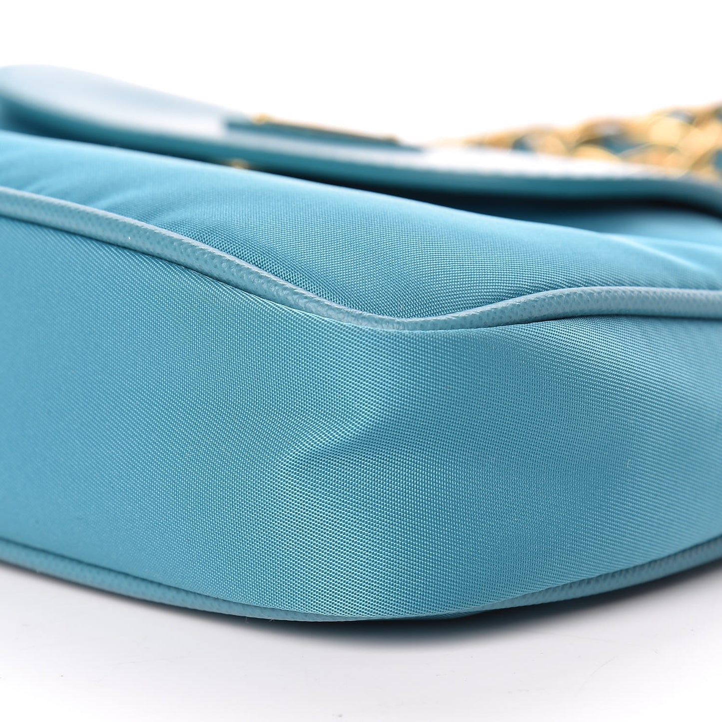 Tessuto Nylon Saffiano Crossbody Bag Turchese