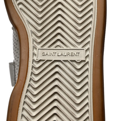 Saint Laurent Calfskin Perforated Womens SL24 Sneakers 36.5 White 8 of 9