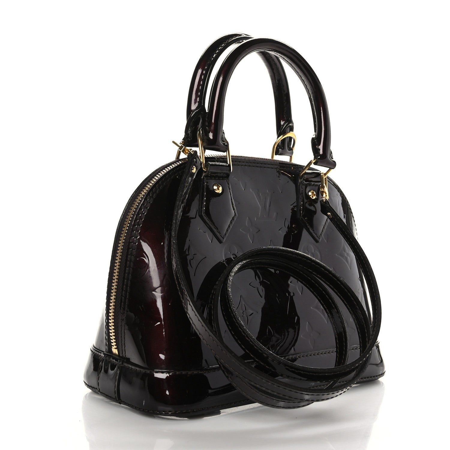 Louis Vuitton Vernis Alma BB Amarante 3 of 10
