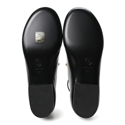 Chanel Goatskin Pearl Mary Janes Flats 35 Black 6 of 10
