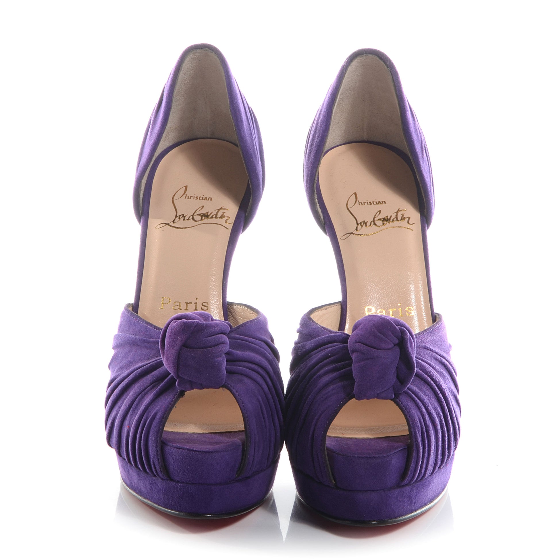 Christian Louboutin Suede Greissimo 120 Pumps 37 Purple 2 of 6