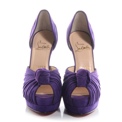 Christian Louboutin Suede Greissimo 120 Pumps 37 Purple 2 of 6