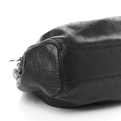 Gucci Guccissima Medium Sukey Tote Black 8 of 9