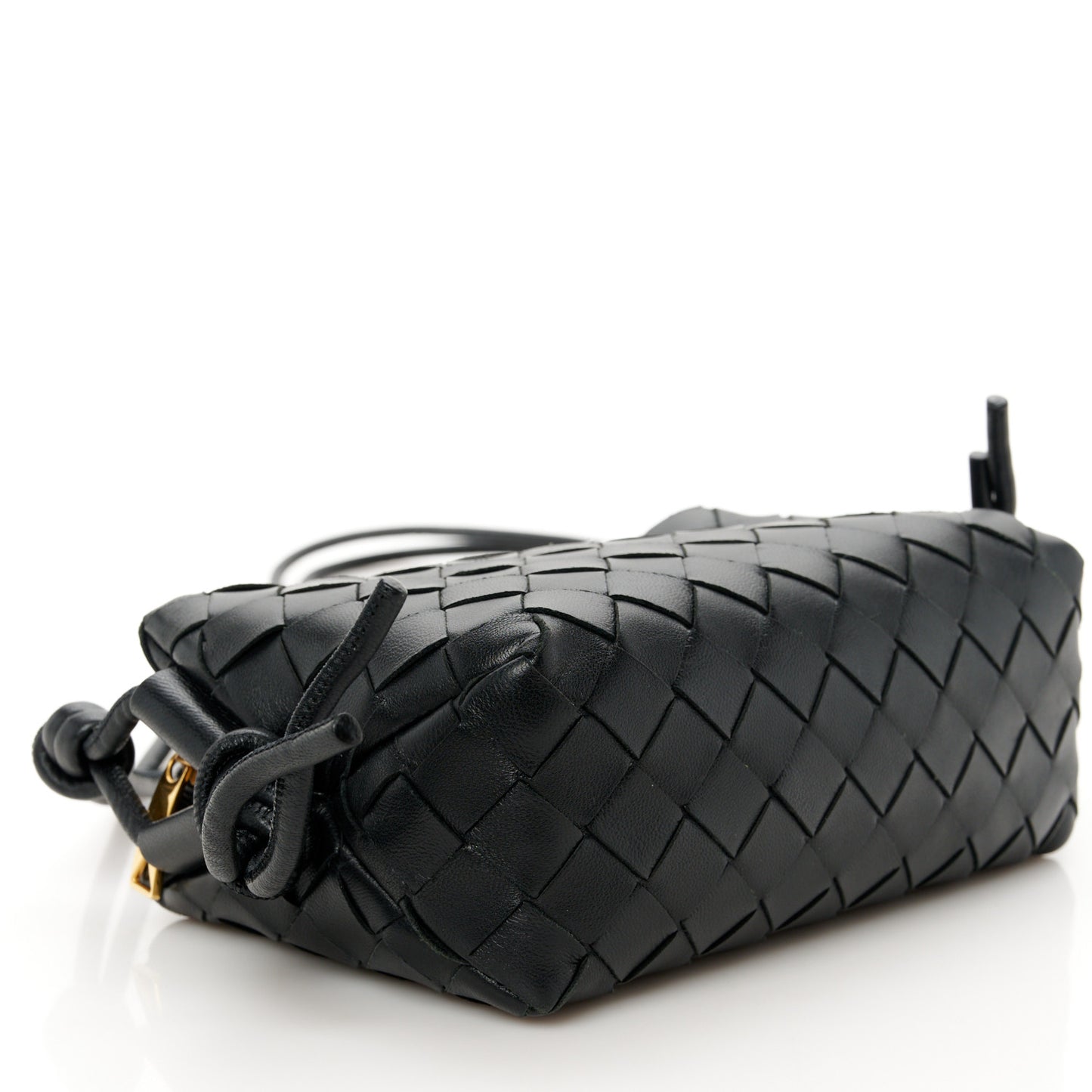 Nappa Intrecciato Mini Loop Camera Bag Black