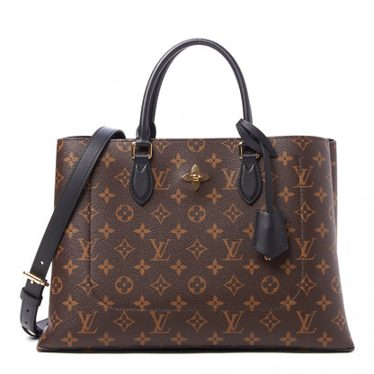 Louis Vuitton Monogram Flower Tote Black 1 of 9