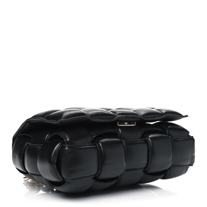 Bottega Veneta Lambskin Maxi Intreccio Padded Chain Cassette Crossbody Bag Black 3 of 5
