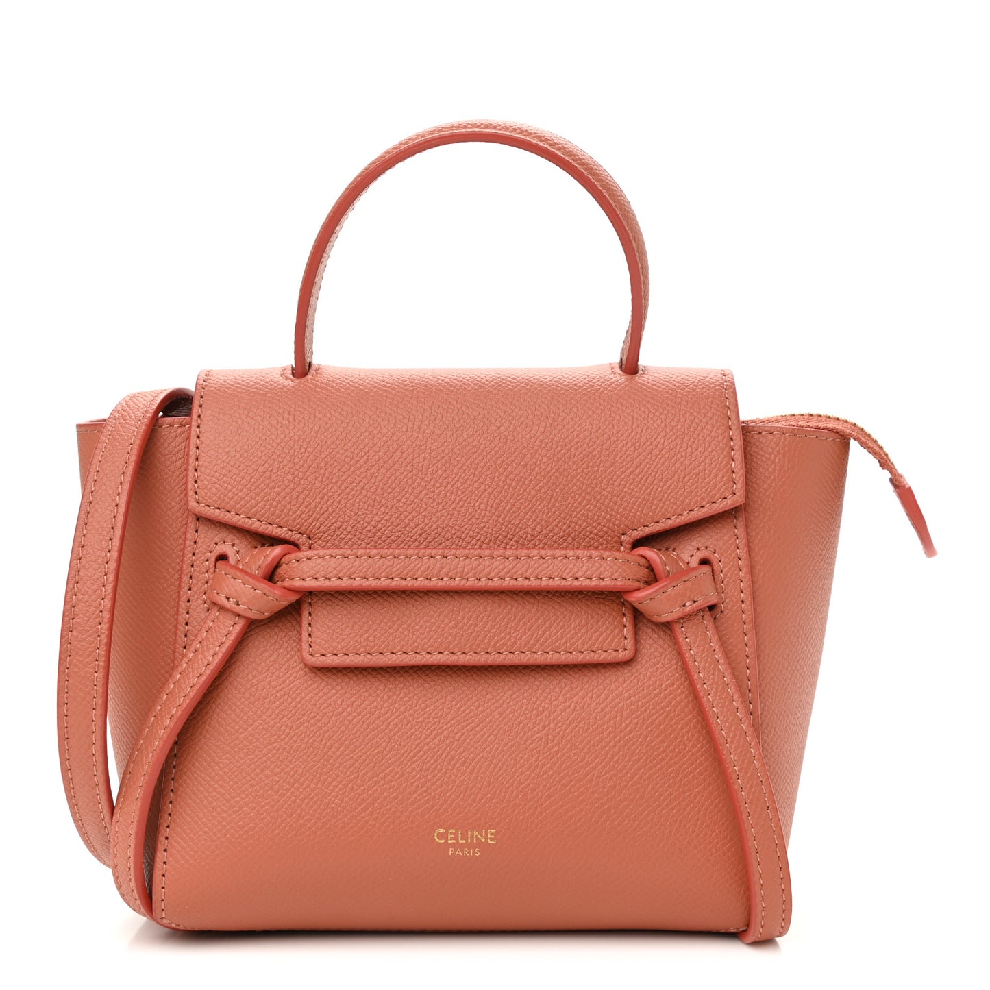 Grained Calfskin Pico Belt Bag Lychee