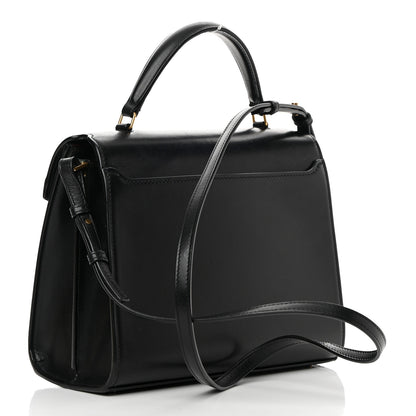 Saint Laurent Smooth Calfskin Medium Classic Monogram Cassandra Top Handle Black Rouge Legion 3 of 19