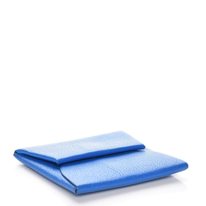 Hermes Chevre Mysore Bastia Coin Purse Bleu Hydra 4 of 7