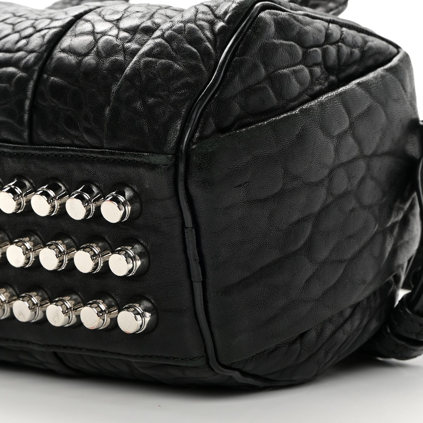 Pebbled Lambskin Mini Rockie Black Rhodium Hardware