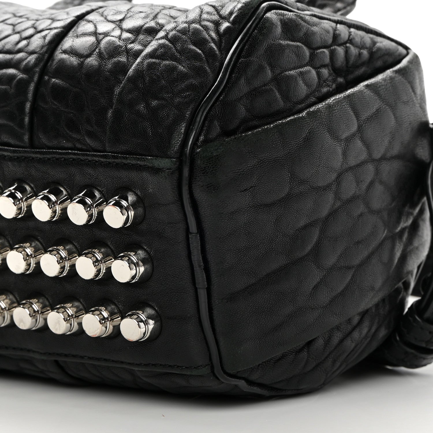Alexander Wang Pebbled Lambskin Mini Rockie Black Rhodium Hardware 10 of 14