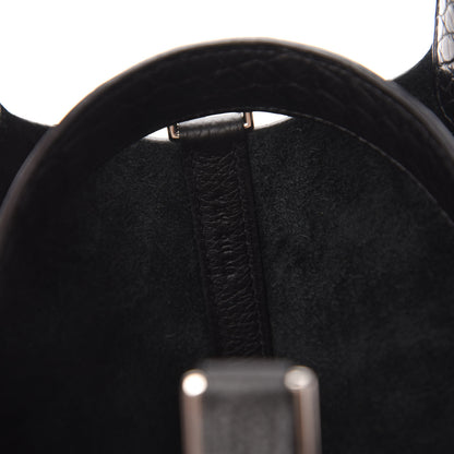 Hermes Taurillon Clemence Matte Alligator Picotin Lock Touch 18 PM Black 9 of 11