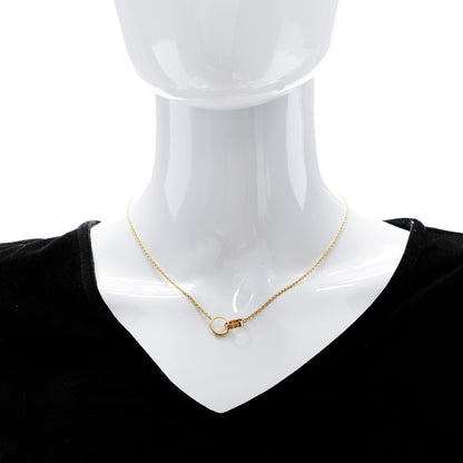 Cartier 18K Yellow Gold Interlocking LOVE Necklace 2 of 7