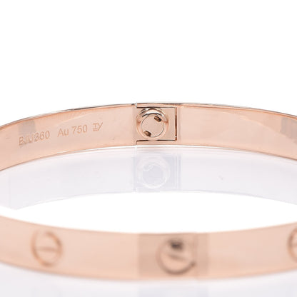 Cartier 18K Pink Gold LOVE Bracelet 19 4 of 5