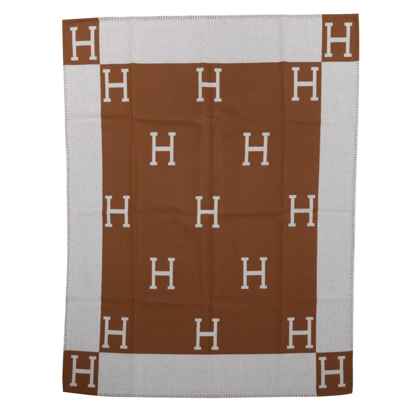 Wool Cashmere Avalon Blanket Ecru Camel