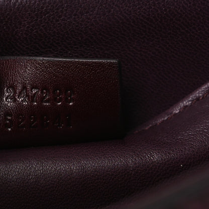 Gucci Snakeskin G Night Clutch  Burgundy Black 7 of 10