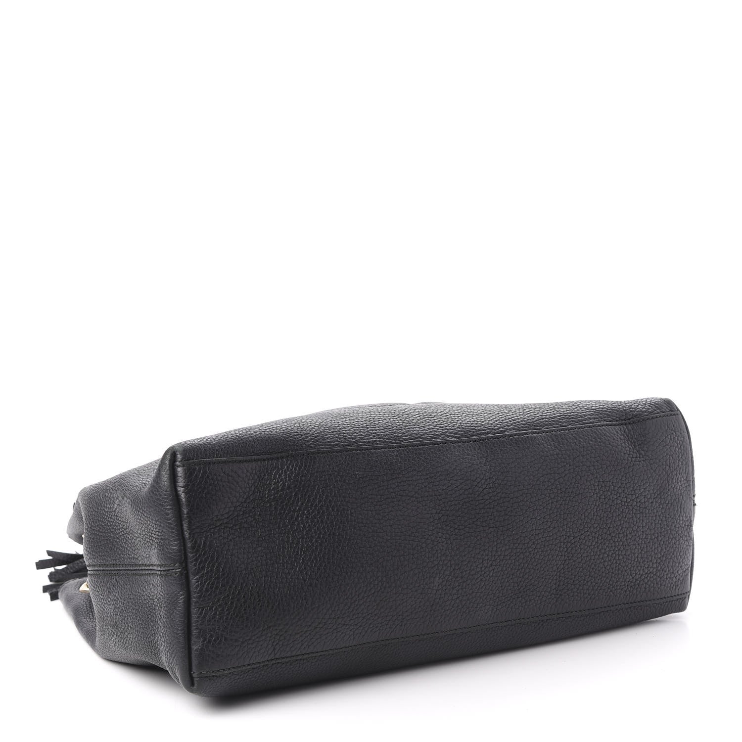 Gucci Pebbled Calfskin Medium Soho Chain Shoulder Bag Black 4 of 10