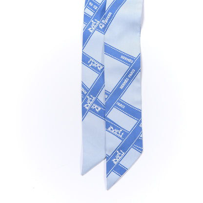 Hermes Silk Bolduc Twilly Bleu 2 of 4