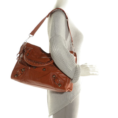Balenciaga Agneau Giant 21 Rose Gold Hardware City Orange Brulee 2 of 12