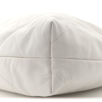 Chanel Shiny Calfskin Quilted Chanel 22 East West White 11 of 11