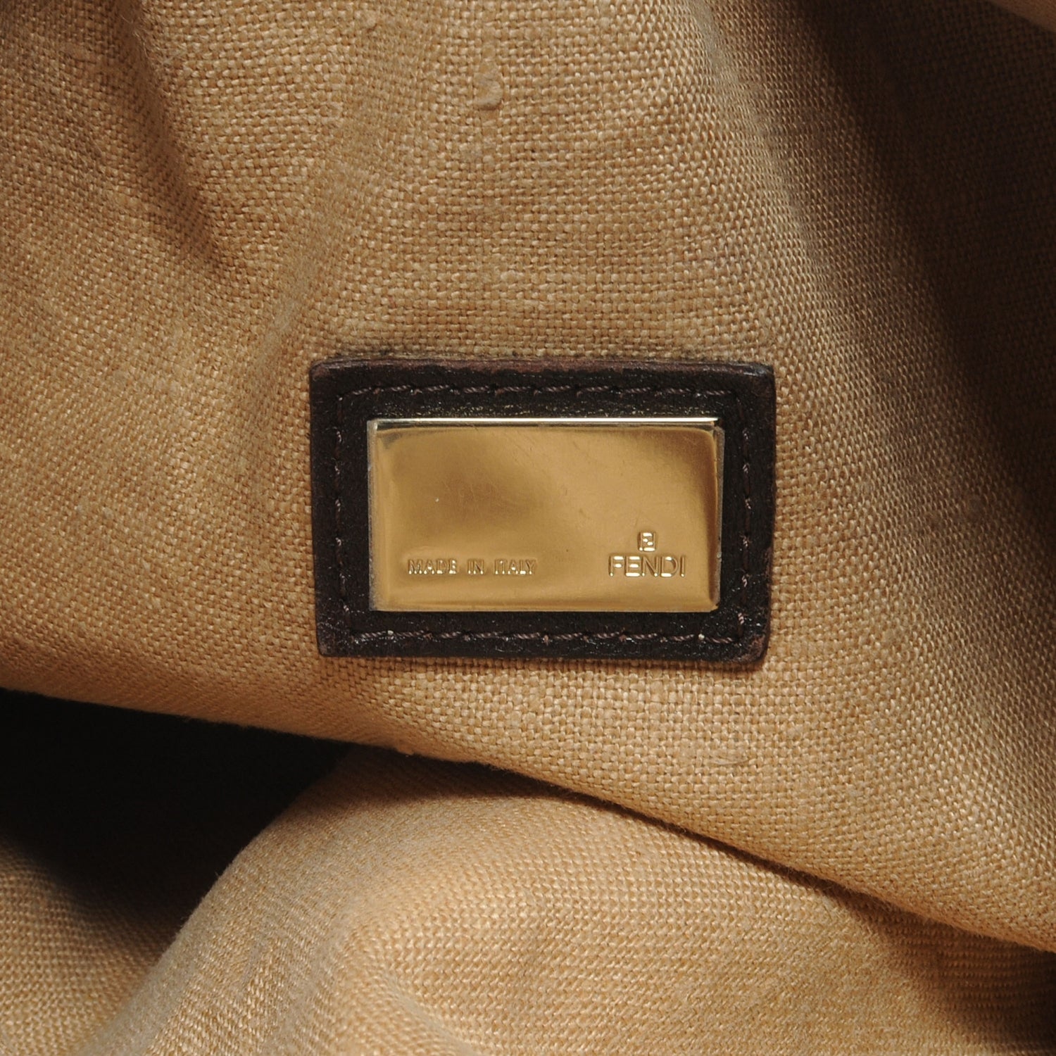 Fendi Zucca Nappa Nuvolata Vitello Tortuga Spy Tobacco Moro 6 of 9