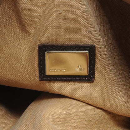 Fendi Zucca Nappa Nuvolata Vitello Tortuga Spy Tobacco Moro 6 of 9
