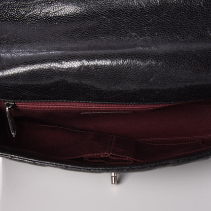 Chanel Crumpled Grained Calfskin Medium CC Crave Flap Black 5 of 8